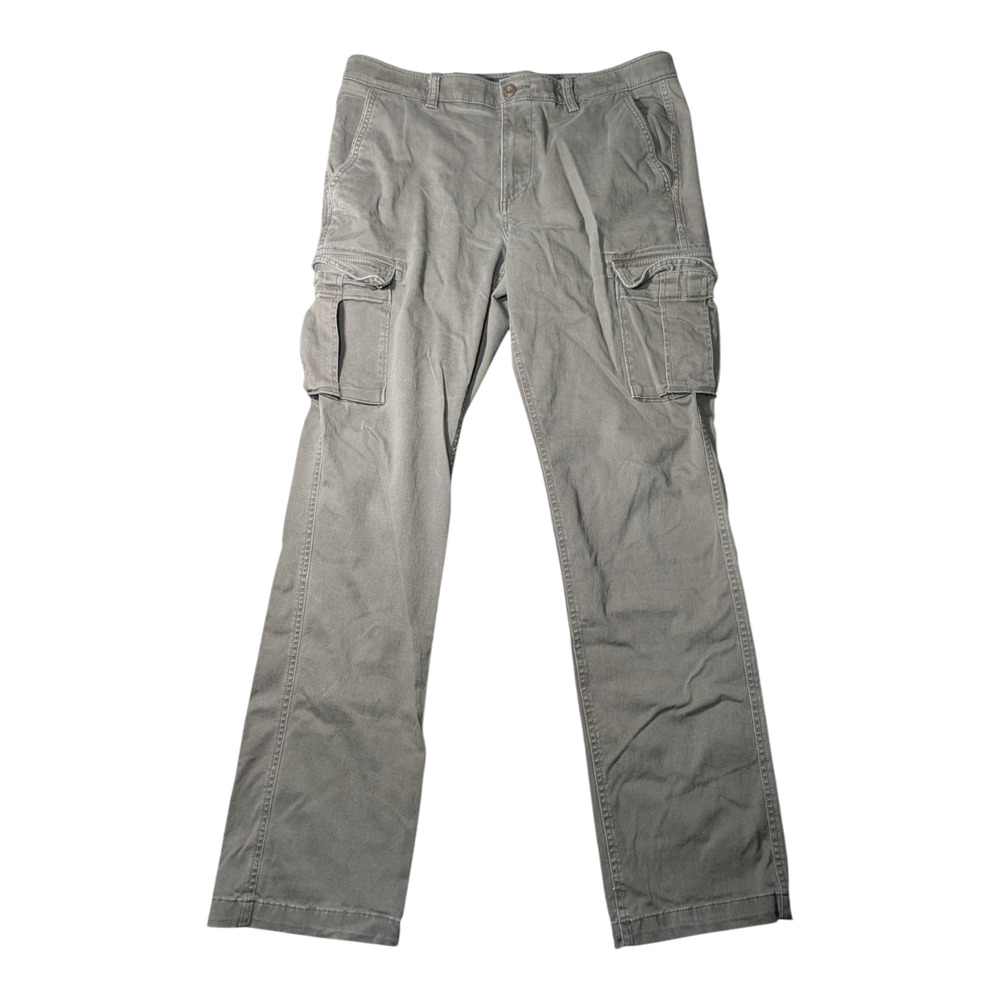 Sonoma Flex Wear Cargo Pants Size 34x34 Brown Olive Great Condition